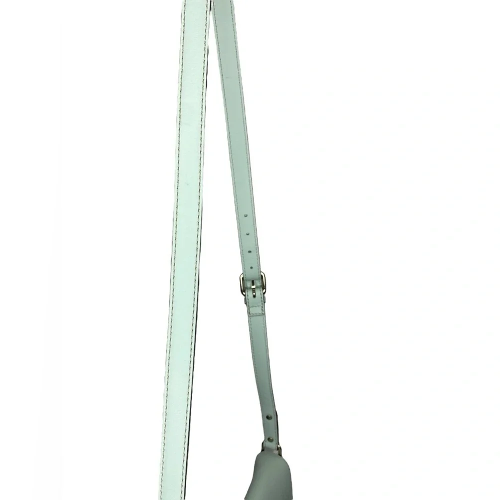 Kate Spade Essex Scout Faded Mint Genuine Leather Crossbody Satchel Flap Bag